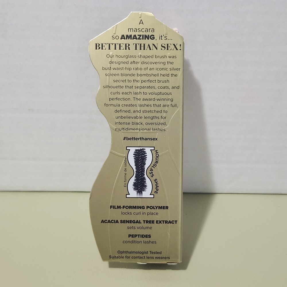 Too Faced Better Than Sex Volumizing Mascara Black .27 oz Full Size NIB - Picture 4 of 7